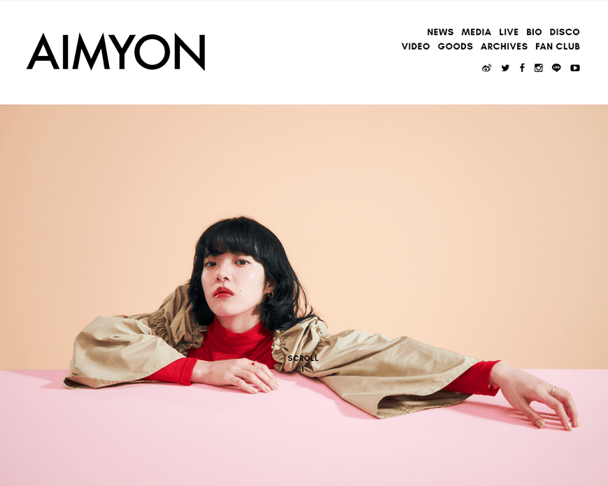 あいみょん OFFICIAL SITE PC画像