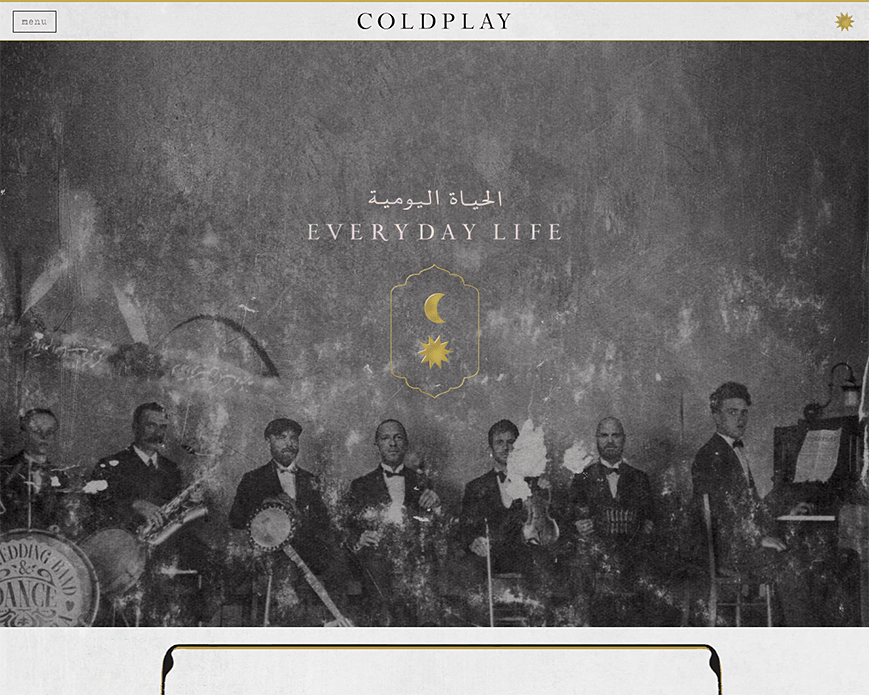 Coldplay – Official Site PC画像