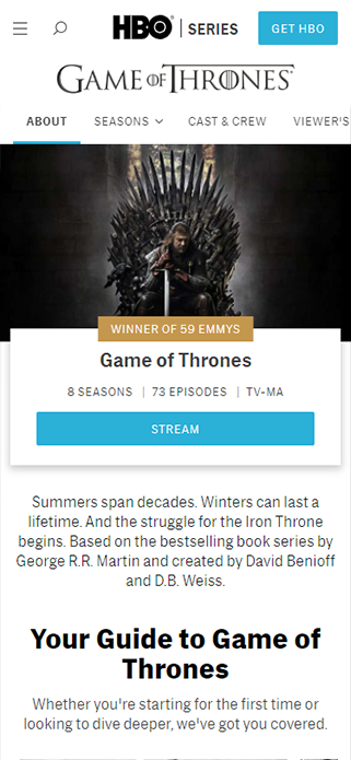 Game of the thrones SP画像