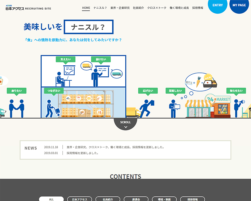 株式会社日本アクセス | 新卒採用2020 PC画像