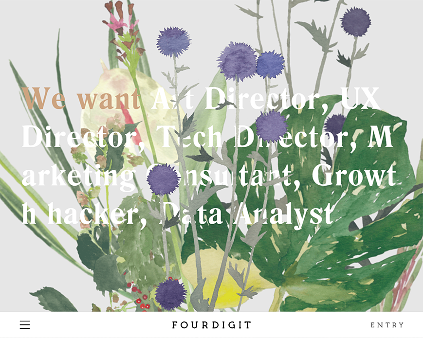 FOURDIGIT Inc. Recruiting PC画像