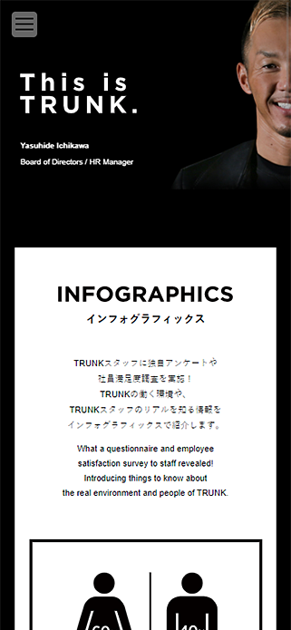 株式会社TRUNK（トランク）- RECRUIT（リクルート） - TRUNK co.ltd. SP画像